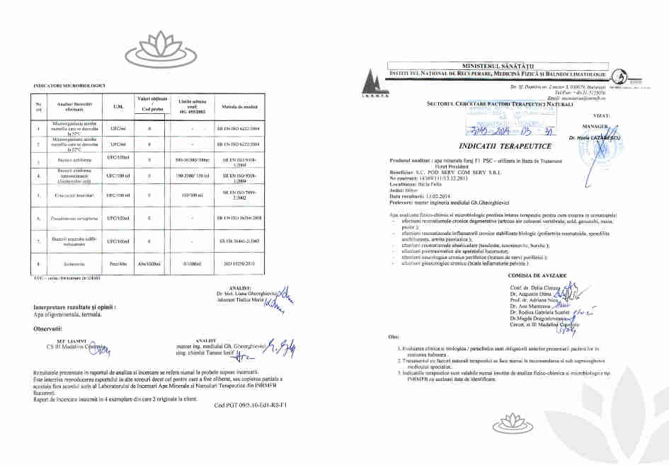 analiza apa baile felix